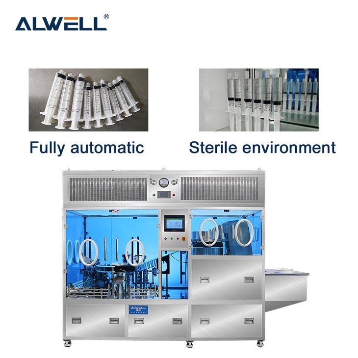 Потпуно аутоматско пуњење шприцева 3мл 5мл 10мл Машина за пуњење унапред напуњених шприцева са нормалним физиолошким раствором
